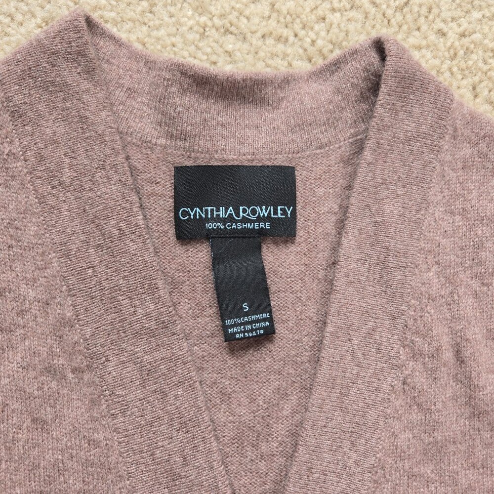 NWOT Cynthia Rowley 100% Cashmere Cardigan 3/4 Sleeves - Picture 4 of 10